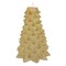 Kurt Adler 9-Inch Battery Operated Gold Christmas Tree Candle with LED Flicker Flame